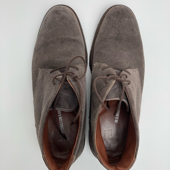 Men's Suede Chukka Boots - Gray - Picture 4 of 7